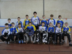 Photo équipe poussins Tigers Rochefort Roller Hockey
